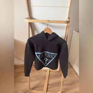 Guess Black Hoodie with Light Blue Emblem